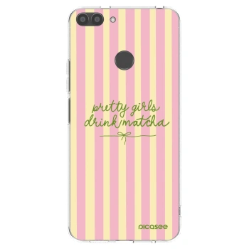 Picasee silikonowe przeźroczyste etui na Huawei P Smart - Pretty matcha
