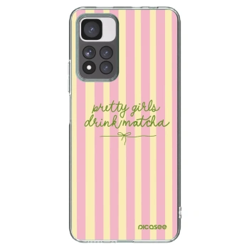 Picasee silikonowe przeźroczyste etui na Xiaomi Redmi Note 11 Pro+ 5G - Pretty matcha