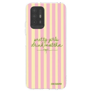 Picasee silikonowe przeźroczyste etui na OPPO A94 5G - Pretty matcha
