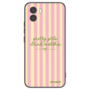 Picasee silikonowe czarne etui na Xiaomi Redmi A1 - Pretty matcha