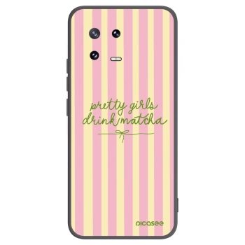 Picasee silikonowe czarne etui na Xiaomi 13 Pro - Pretty matcha