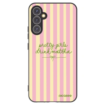 Picasee silikonowe czarne etui na Samsung Galaxy A34 5G A346B - Pretty matcha