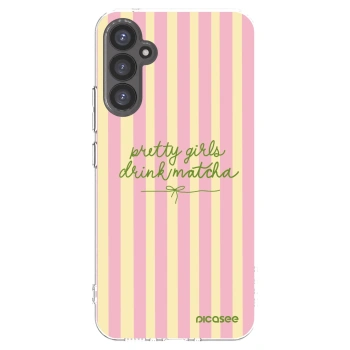 Picasee silikonowe przeźroczyste etui na Samsung Galaxy A34 5G A346B - Pretty matcha