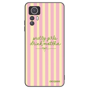 Picasee silikonowe czarne etui na Xiaomi Redmi Note 12S - Pretty matcha