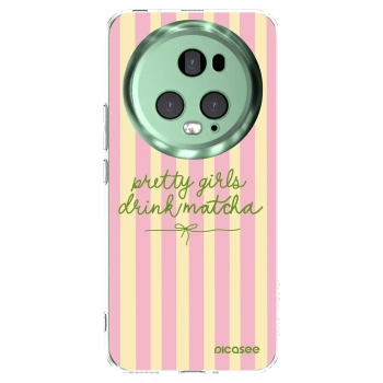 Picasee silikonowe przeźroczyste etui na Honor Magic5 Pro - Pretty matcha