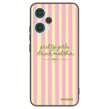 Picasee silikonowe czarne etui na Xiaomi Poco F5 - Pretty matcha