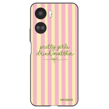 Picasee silikonowe czarne etui na Honor 90 Lite 5G - Pretty matcha