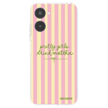 Picasee silikonowe przeźroczyste etui na Realme 10 4G - Pretty matcha