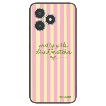 Picasee silikonowe czarne etui na Realme C53 - Pretty matcha