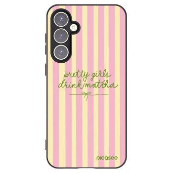 Picasee silikonowe czarne etui na Samsung Galaxy S23 FE S711B - Pretty matcha