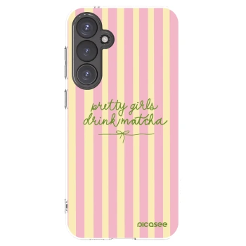 Picasee silikonowe przeźroczyste etui na Samsung Galaxy S23 FE S711B - Pretty matcha
