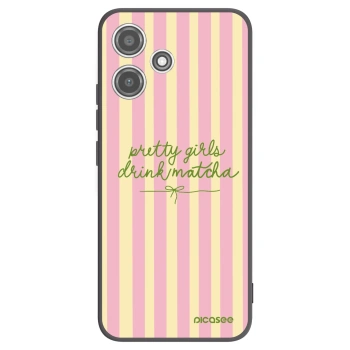 Picasee silikonowe czarne etui na Xiaomi Redmi 12 5G - Pretty matcha
