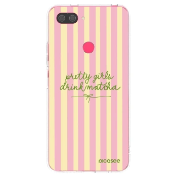 Picasee silikonowe przeźroczyste etui na Xiaomi Mi 8 Lite - Pretty matcha