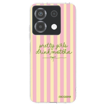 Picasee silikonowe przeźroczyste etui na Xiaomi Poco X6 - Pretty matcha
