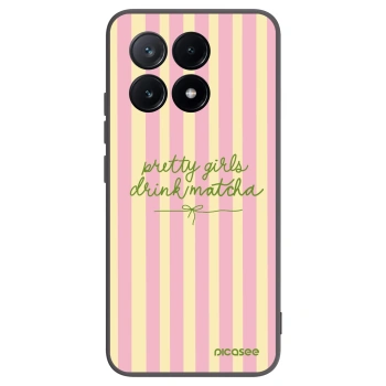 Picasee silikonowe czarne etui na Xiaomi Poco X6 Pro - Pretty matcha