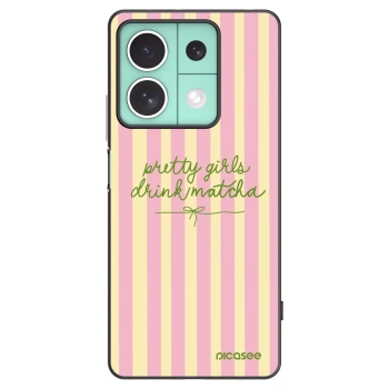 Picasee silikonowe czarne etui na Xiaomi Redmi Note 13 5G - Pretty matcha