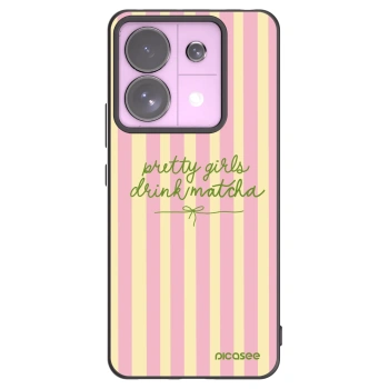 Picasee silikonowe czarne etui na Xiaomi Redmi Note 13 Pro 5G - Pretty matcha