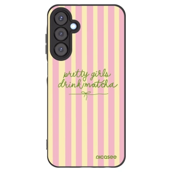 Picasee silikonowe czarne etui na Samsung Galaxy A25 A256B 5G - Pretty matcha