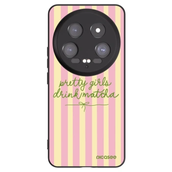 Picasee silikonowe czarne etui na Xiaomi 14 Ultra - Pretty matcha