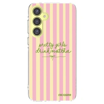 Picasee silikonowe przeźroczyste etui na Samsung Galaxy A35 5G A356B - Pretty matcha