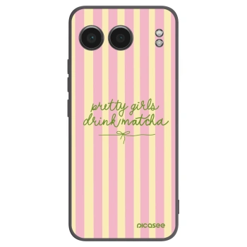 Picasee silikonowe czarne etui na OnePlus Nord 4 - Pretty matcha