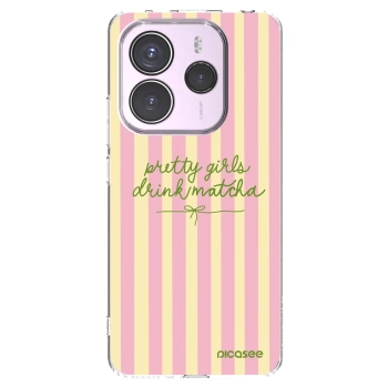 Picasee silikonowe przeźroczyste etui na Xiaomi Redmi Note 14 5G - Pretty matcha