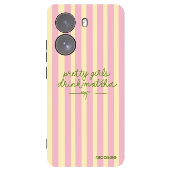 Picasee silikonowe czarne etui na Xiaomi Poco X7 - Pretty matcha