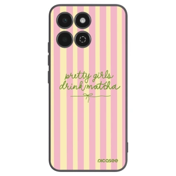Picasee silikonowe czarne etui na Honor 200 Smart 5G - Pretty matcha