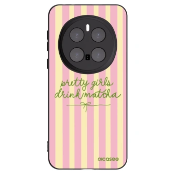 Picasee silikonowe czarne etui na Honor Magic7 Pro 5G - Pretty matcha