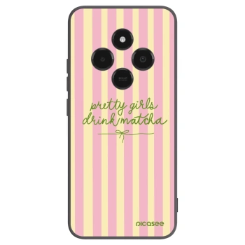 Picasee silikonowe czarne etui na Xiaomi Poco C75 - Pretty matcha
