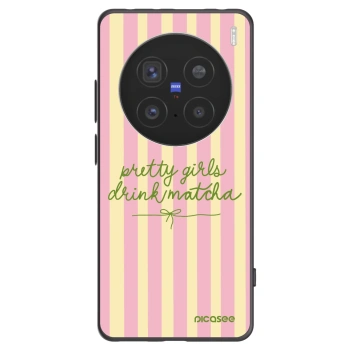 Picasee silikonowe czarne etui na Vivo X200 Pro - Pretty matcha
