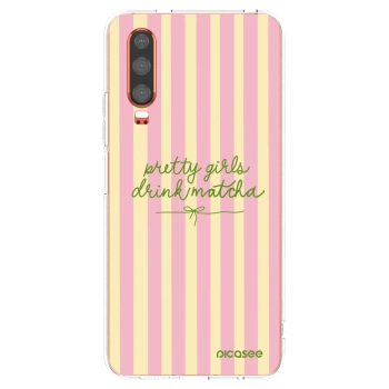 Picasee silikonowe przeźroczyste etui na Huawei P30 - Pretty matcha