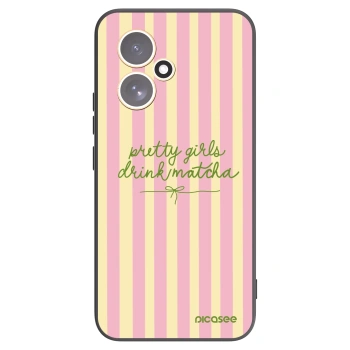 Picasee silikonowe czarne etui na Honor 400 5G - Pretty matcha