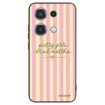 Picasee silikonowe czarne etui na Xiaomi Redmi Note 14S - Pretty matcha