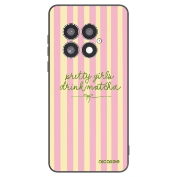 Picasee silikonowe czarne etui na OnePlus 13 5G - Pretty matcha