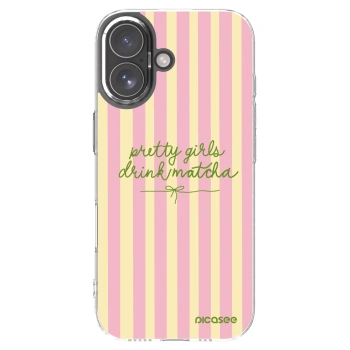 Picasee silikonowe przeźroczyste etui na Apple iPhone 17 - Pretty matcha