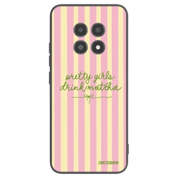 Picasee silikonowe czarne etui na Realme 12X - Pretty matcha