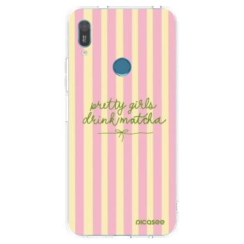 Picasee silikonowe przeźroczyste etui na Huawei Y6 2019 - Pretty matcha