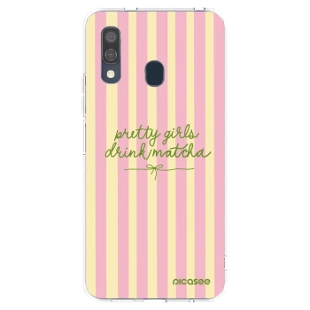 Picasee silikonowe przeźroczyste etui na Samsung Galaxy A40 A405F - Pretty matcha