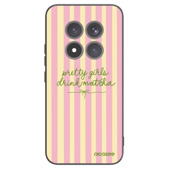 Picasee silikonowe czarne etui na Xiaomi Redmi Note 15 Pro+ - Pretty matcha