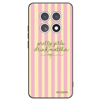 Picasee silikonowe czarne etui na Xiaomi Redmi Note 15 4G - Pretty matcha