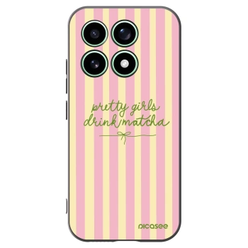 Picasee silikonowe czarne etui na Xiaomi 17 - Pretty matcha