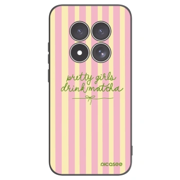 Picasee silikonowe czarne etui na Xiaomi Redmi Note 15 Pro 5G - Pretty matcha
