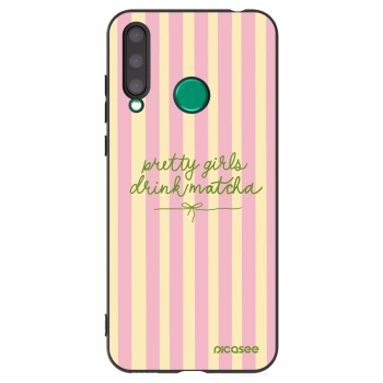 Picasee silikonowe czarne etui na Honor 20 Lite - Pretty matcha
