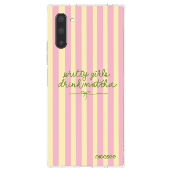 Picasee silikonowe przeźroczyste etui na Samsung Galaxy Note 10 N970F - Pretty matcha