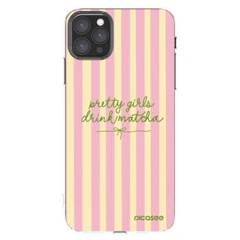 Picasee silikonowe przeźroczyste etui na Apple iPhone 11 Pro Max - Pretty matcha