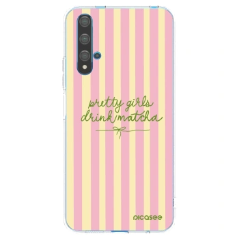 Picasee silikonowe przeźroczyste etui na Huawei Nova 5T - Pretty matcha