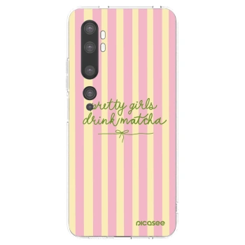 Picasee silikonowe przeźroczyste etui na Xiaomi Mi Note 10 (Pro) - Pretty matcha
