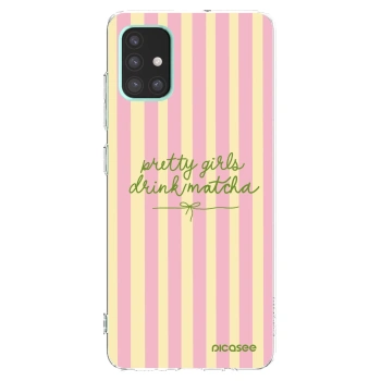 Picasee silikonowe przeźroczyste etui na Samsung Galaxy A51 A515F - Pretty matcha