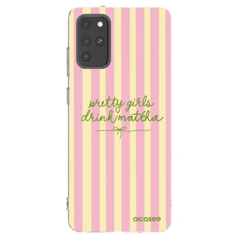 Picasee silikonowe przeźroczyste etui na Samsung Galaxy S20+ G985F - Pretty matcha